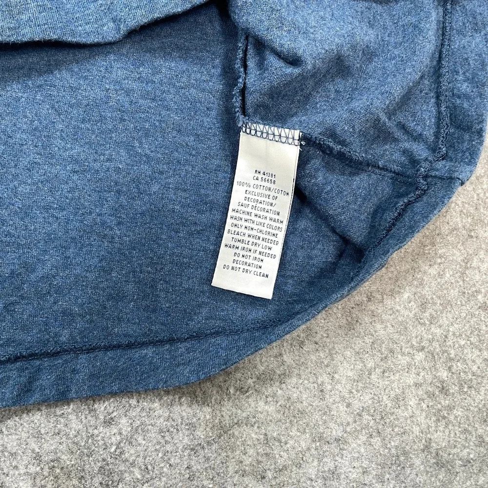 Polo Ralph Lauren Mens T-Shirt XXL Blue Heathered Cotton Pony Logo
